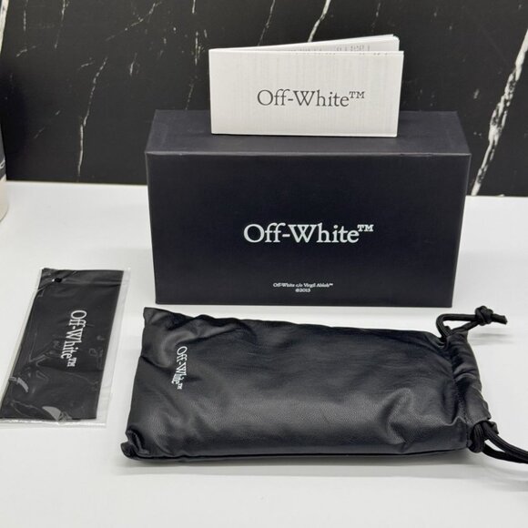 NEW OFF-WHITE OERI13C RENTON 1007 SUNGLASSES WOMEN OVAL BLACK EYEWEAR - Picture 11 of 11